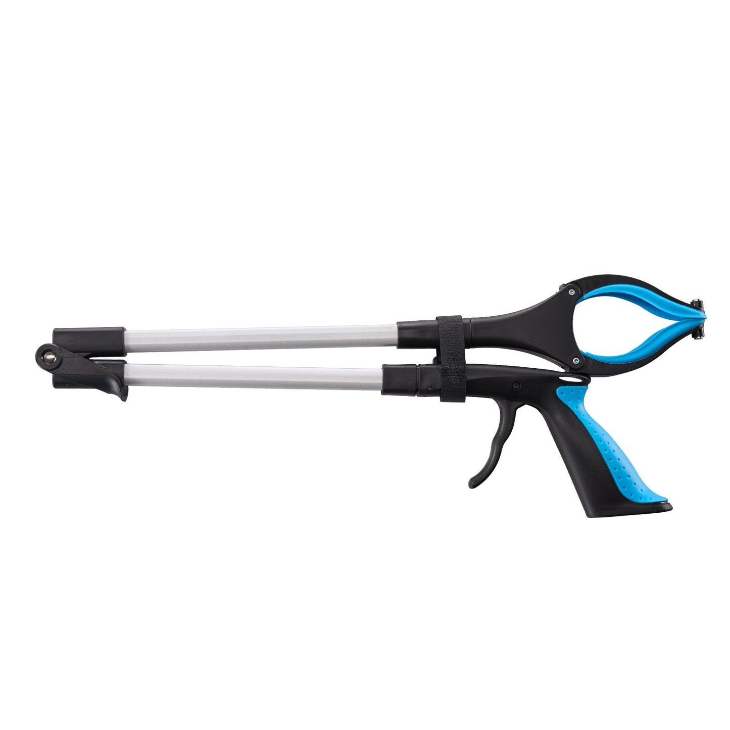32-inch foldable reacher grabber, side profile with ergonomic handle.